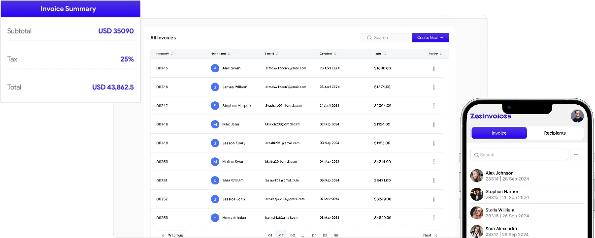 ZeeInvoices screenshot 4